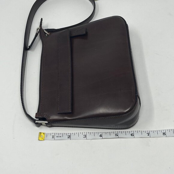 brown leather handbag shoulder bag small - Picture 8 of 11